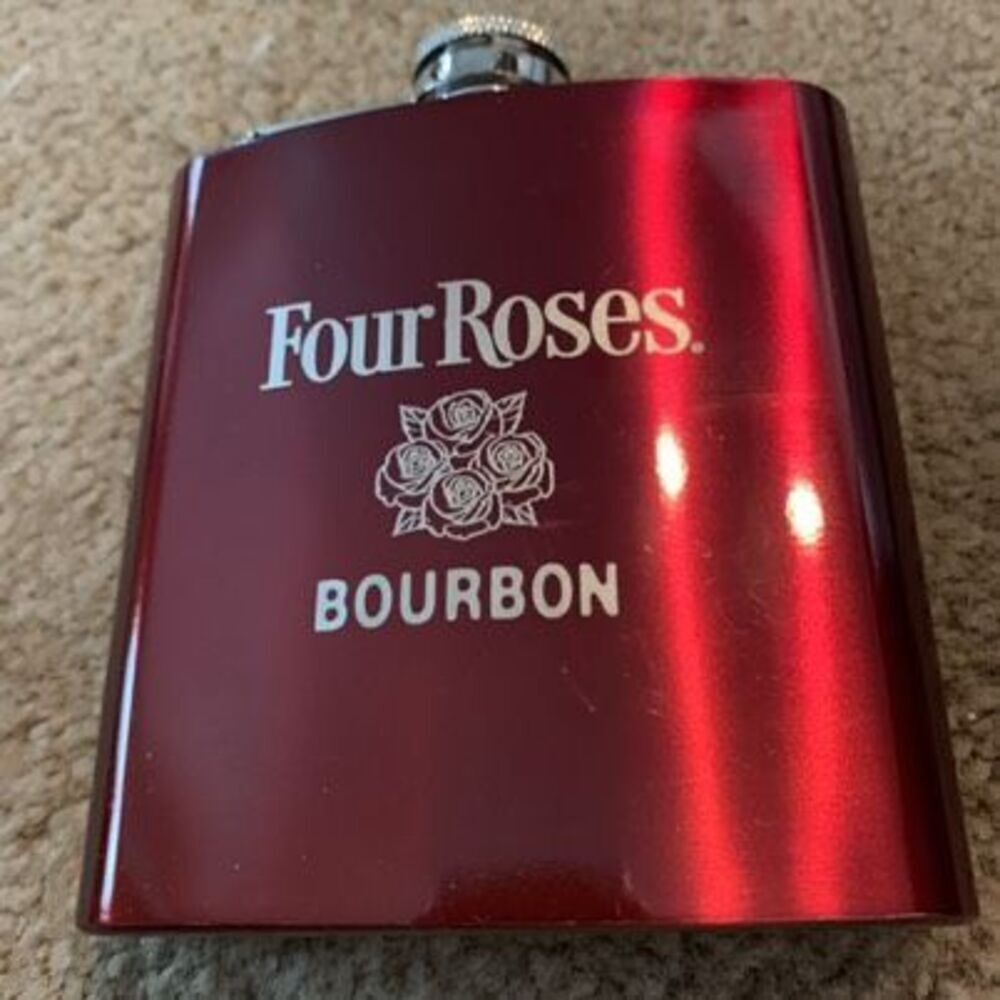 Four Roses Bourbon 6oz Stainless Steel Flask